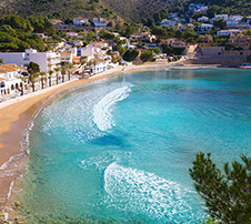 Sandy beach El Portet Moraira